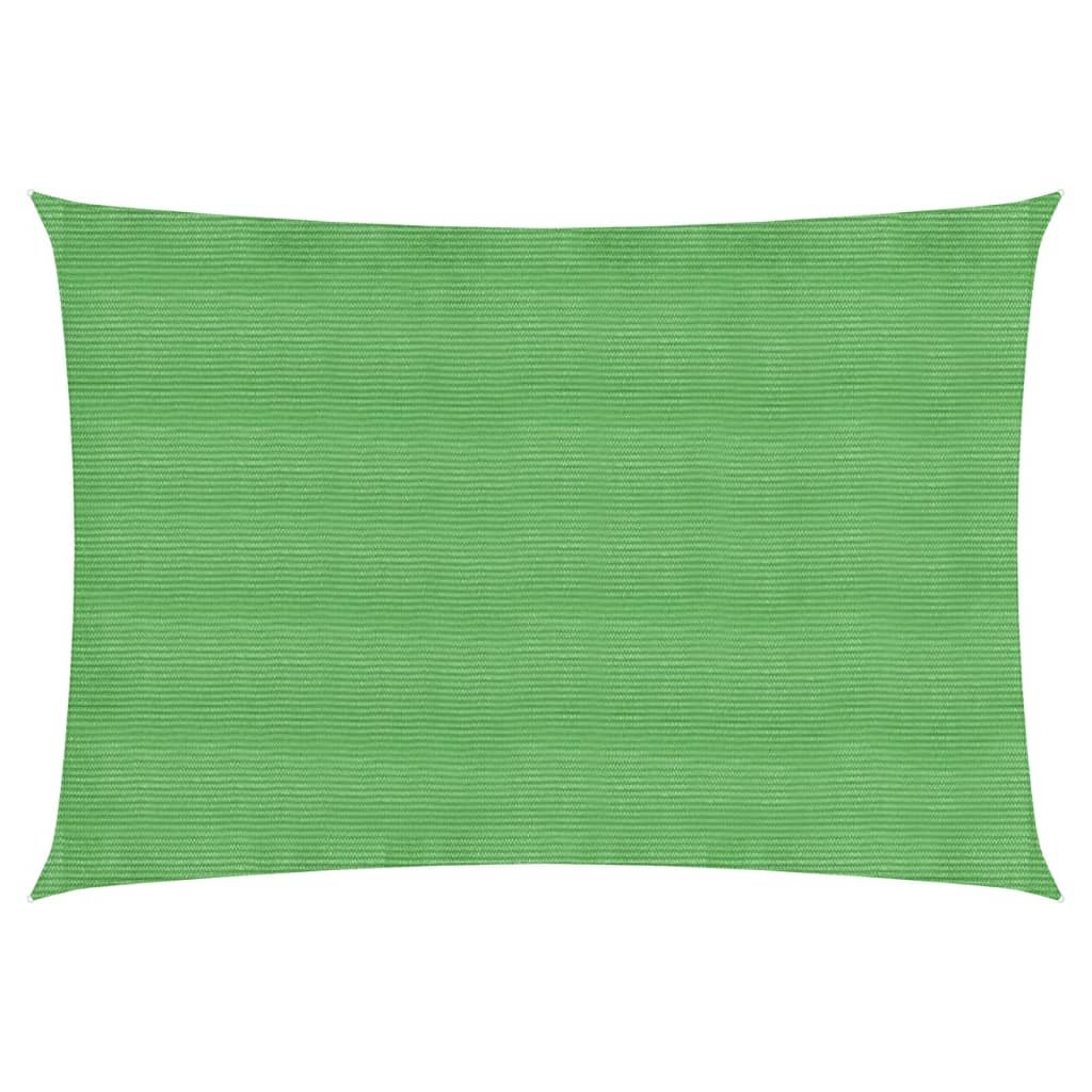 vidaXL Żagiel przeciwsłoneczny, 160 g/m, jasnozielony, 5x7 m, HDPE vidaXL