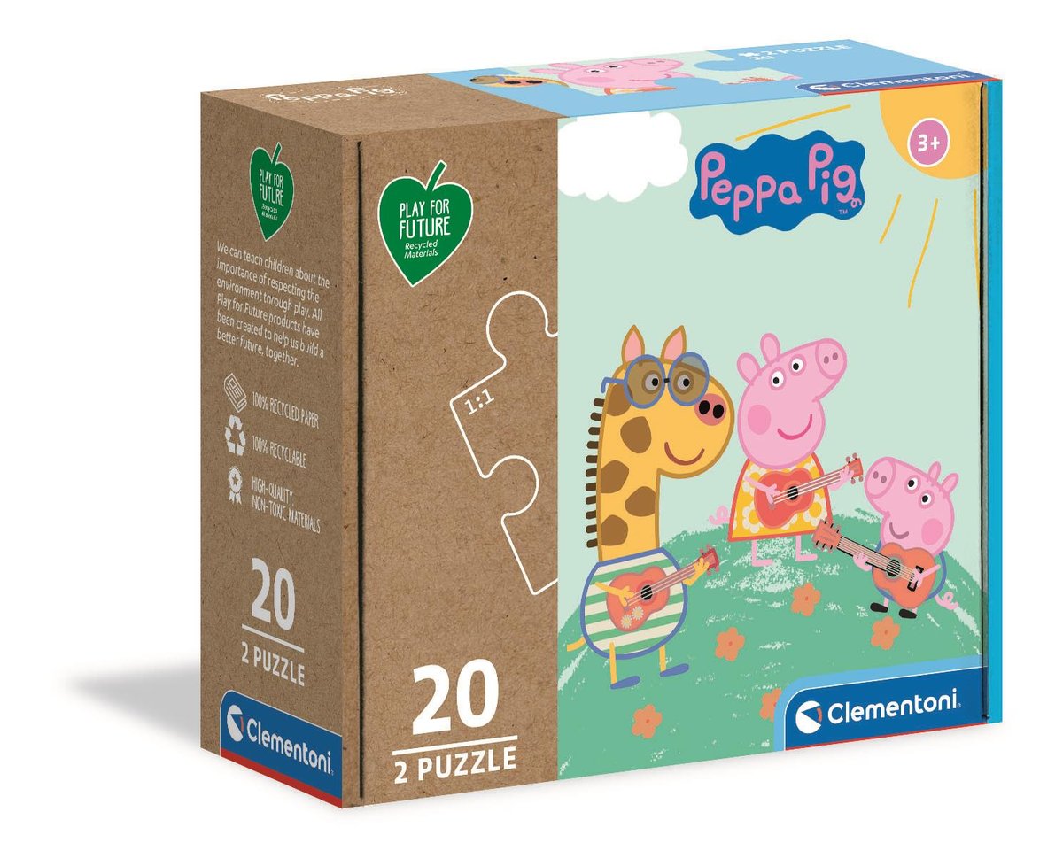 Clementoni Puzzle 2x20 Play for future Peppa pig 24783