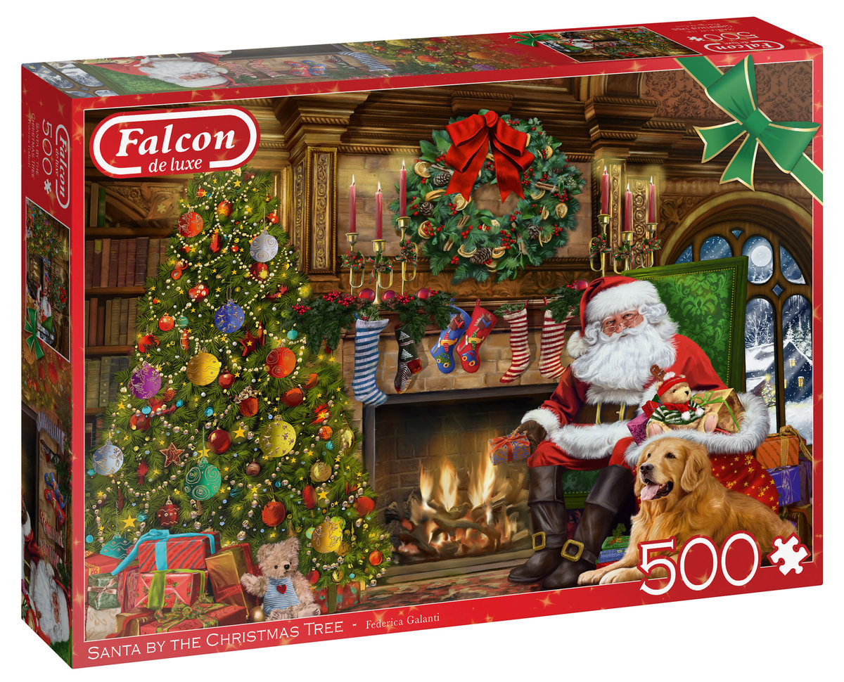 Falcon Puzzle 500 Święty Mikołaj przy choince G3