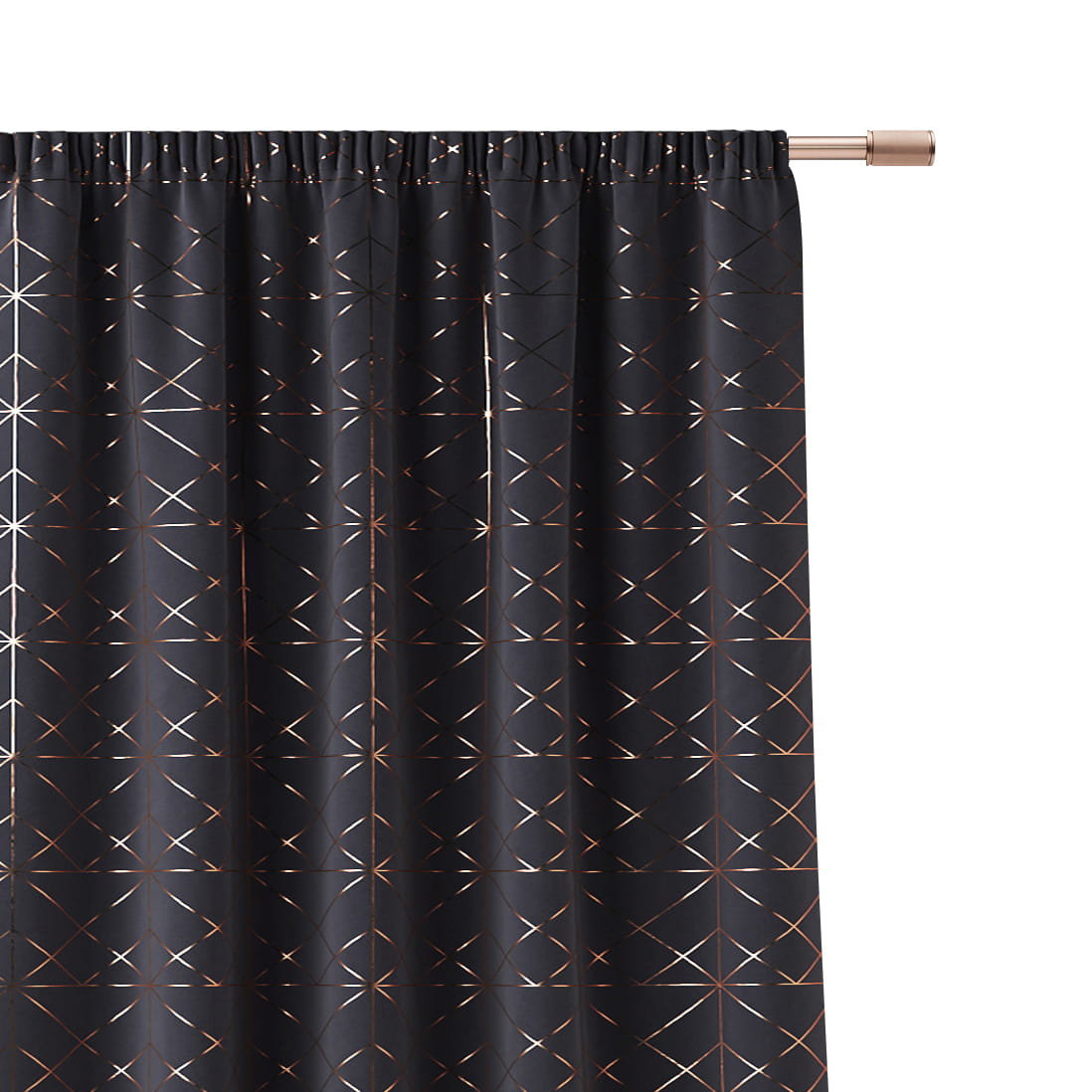 Zasłona GLAMMY Dark Grey 140x250 Tape Artykuły spożywcze z szybką dostawą