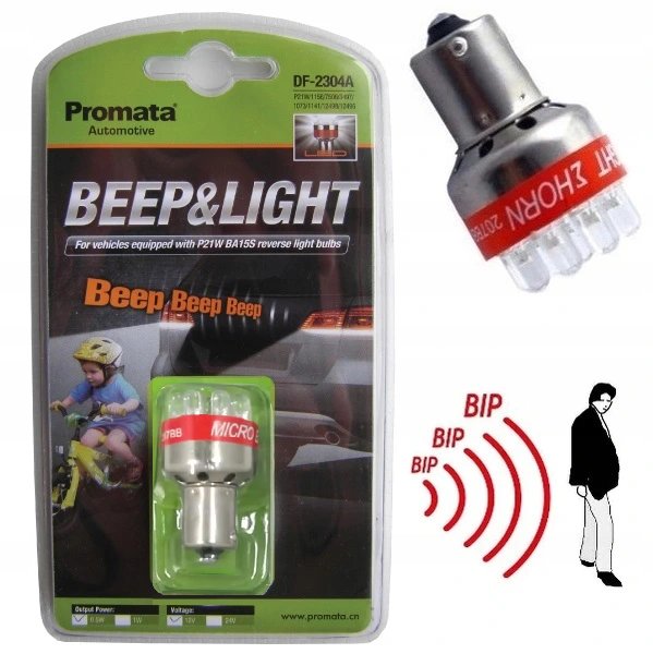 Żarówka P21W cofania LED z sygnałem dźwiękowym