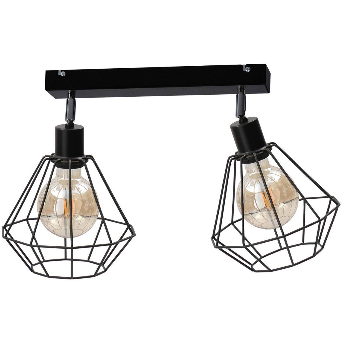KET Loftowa LAMPA sufitowa  regulowana OPRAWA metalowa czarny KET780