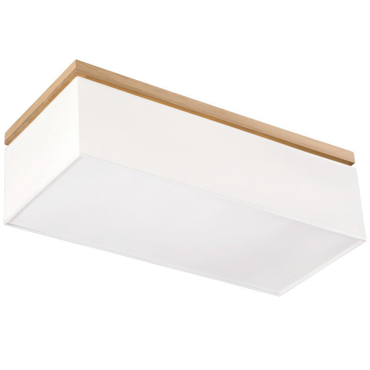 Britop Skandynawska LAMPA plafon VERTIGA 34511474 sufitowa OPRAWA prostokątna abażurowa biała