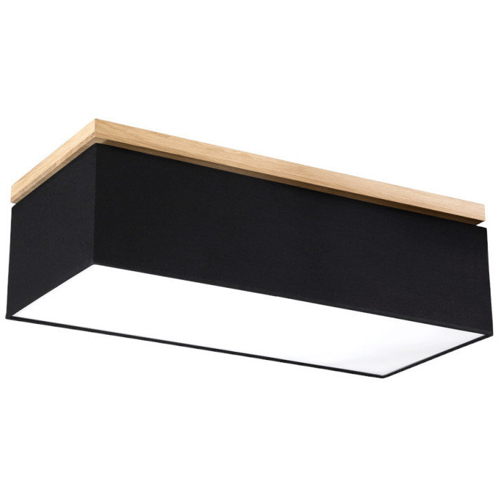 Britop Sufitowa LAMPA loftowa VERTIGA 34513474 prostokątna OPRAWA plafon abażurowy czarny