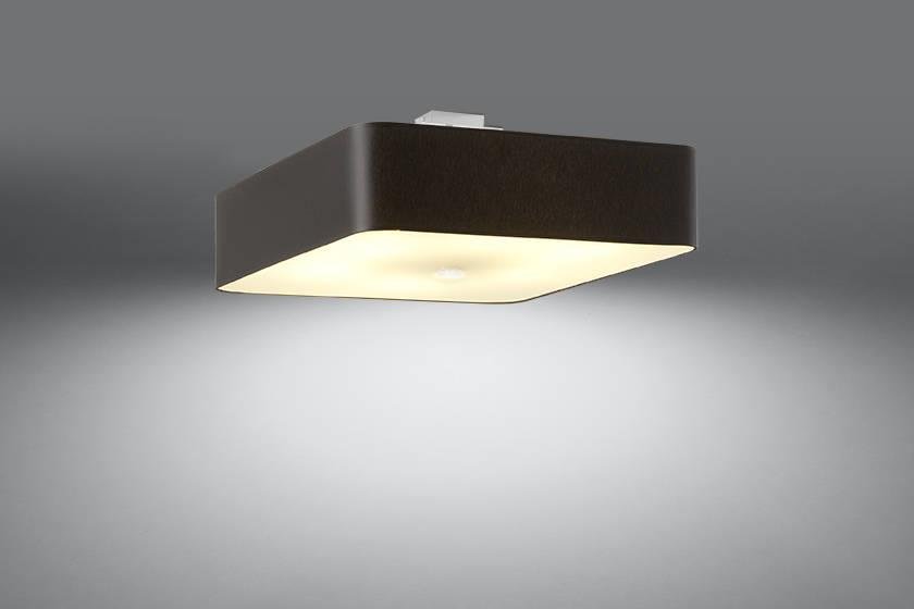 Sollux Lighting LAMPA sufitowa abażurowa OPRAWA kwadratowy plafon czarny SL826