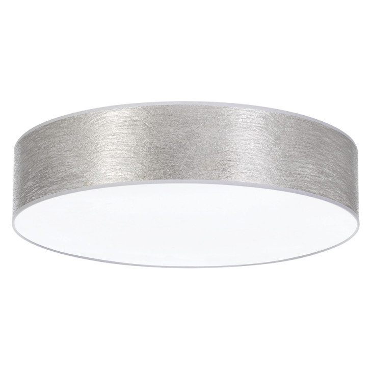 Britop Loftowa LAMPA sufitowa NEVOA 47935802 okrągła OPRAWA abażurowy plafon srebrny