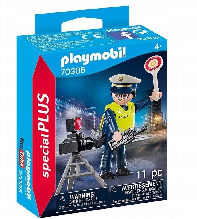 Playmobil Policjant z radarem 70305 70305