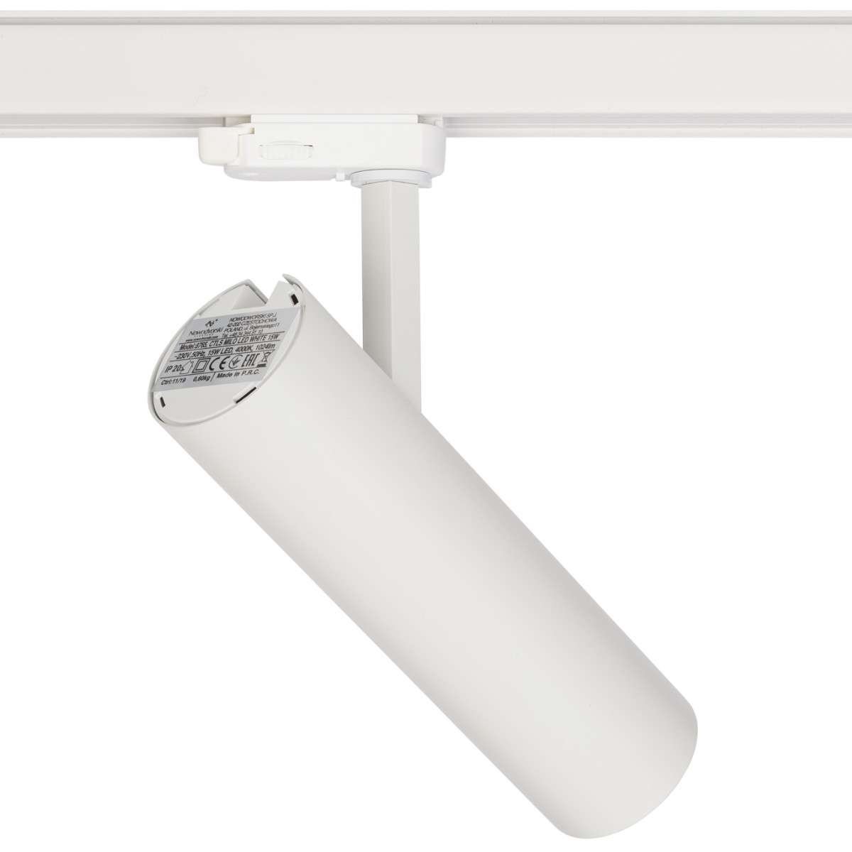 Nowodvorski Reflektor do szyny CTLS MILO LED WHITE 15W, 3000K