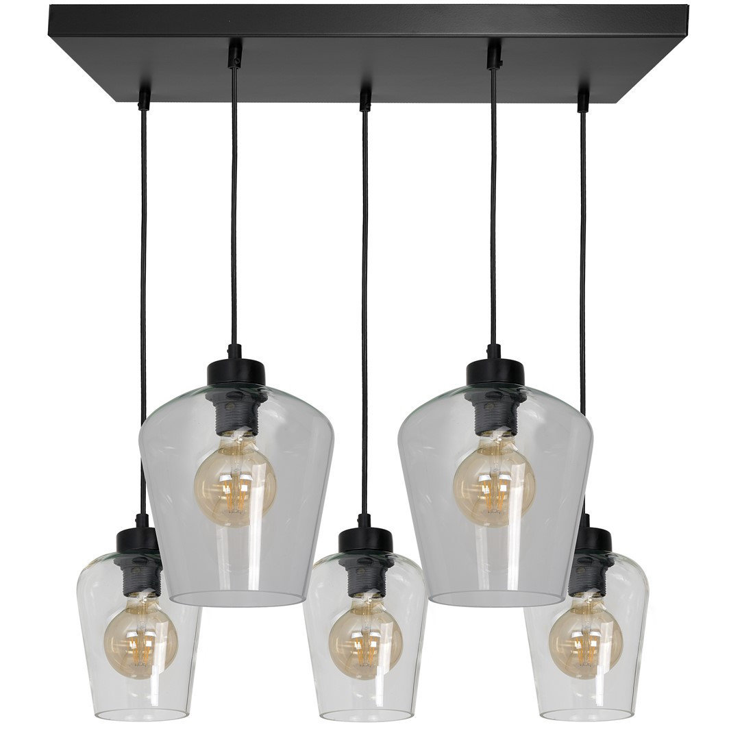 Milagro Lampa wisząca SANTIAGO CLEAR 5xE27 MLP6615