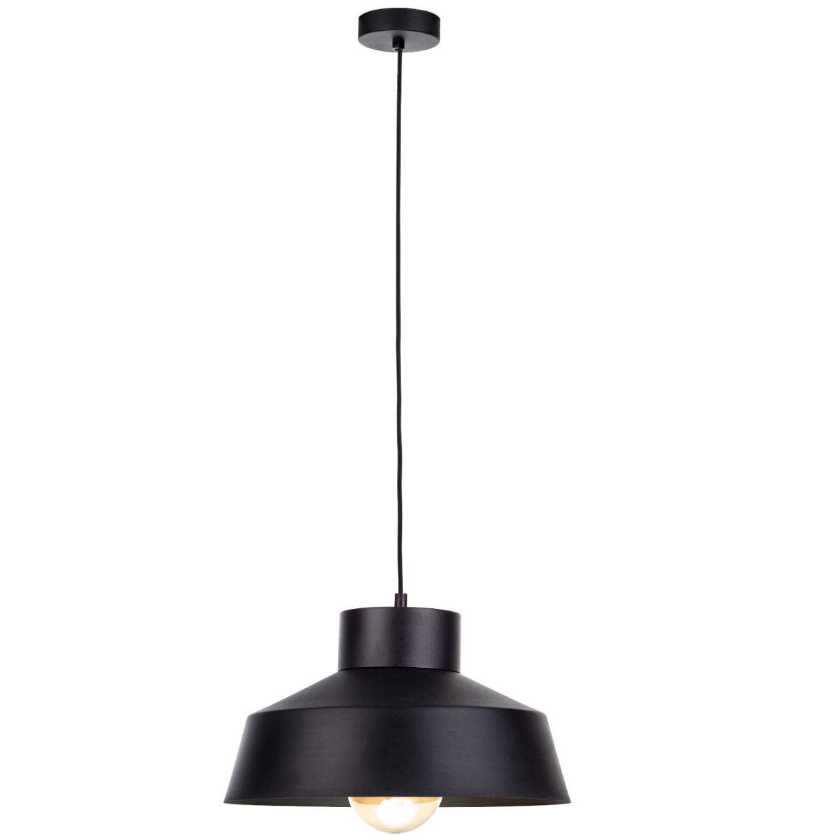 KET LAMPA wisząca metalowa OPRAWA loftowy zwis czarny KET154