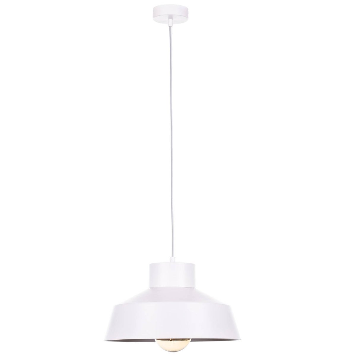 KET LAMPA wisząca loftowa OPRAWA metalowy zwis biały KET156