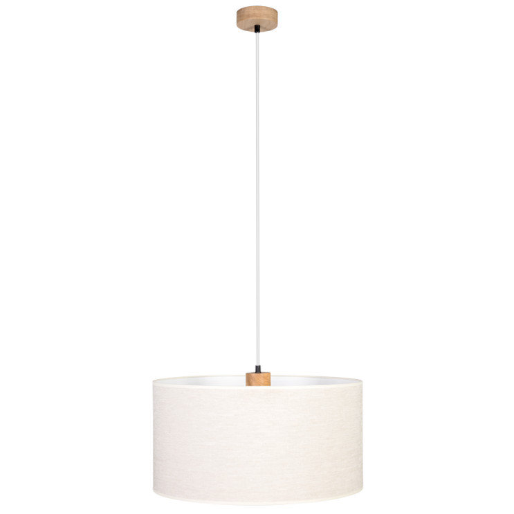 Britop LAMPA wisząca BOHO 16910174 abażurowa OPRAWA skandynawski ZWIS okrągły beżowy