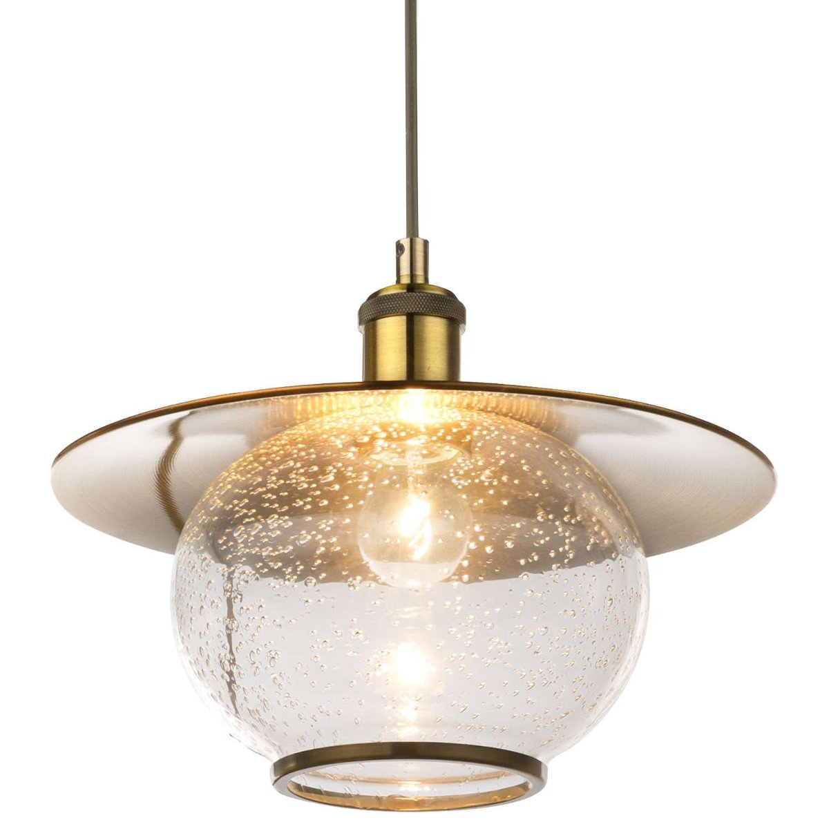 Globo Nevis 69030H lampa wisząca zwis 1x60W E27 złota