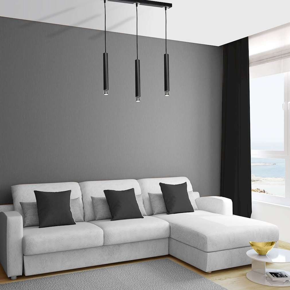 Milagro Lampa wisząca DANI BLACK/CHROME 3xGU10 MLP6232