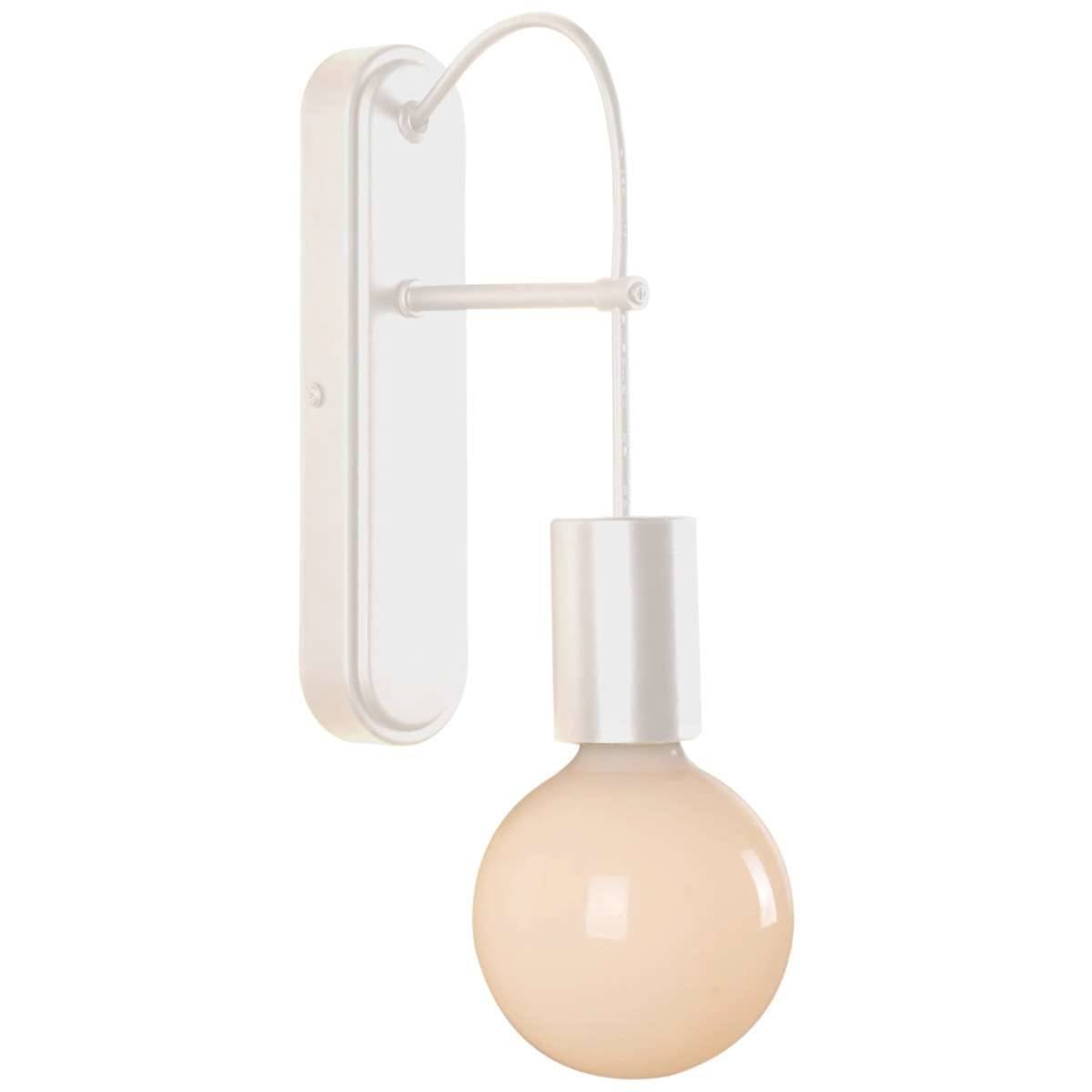 Candellux Lighting biały kinkiet ALTO 21-70883 w stylu loft lampa ścienna z wisząca na kablu żarówką 21-70883