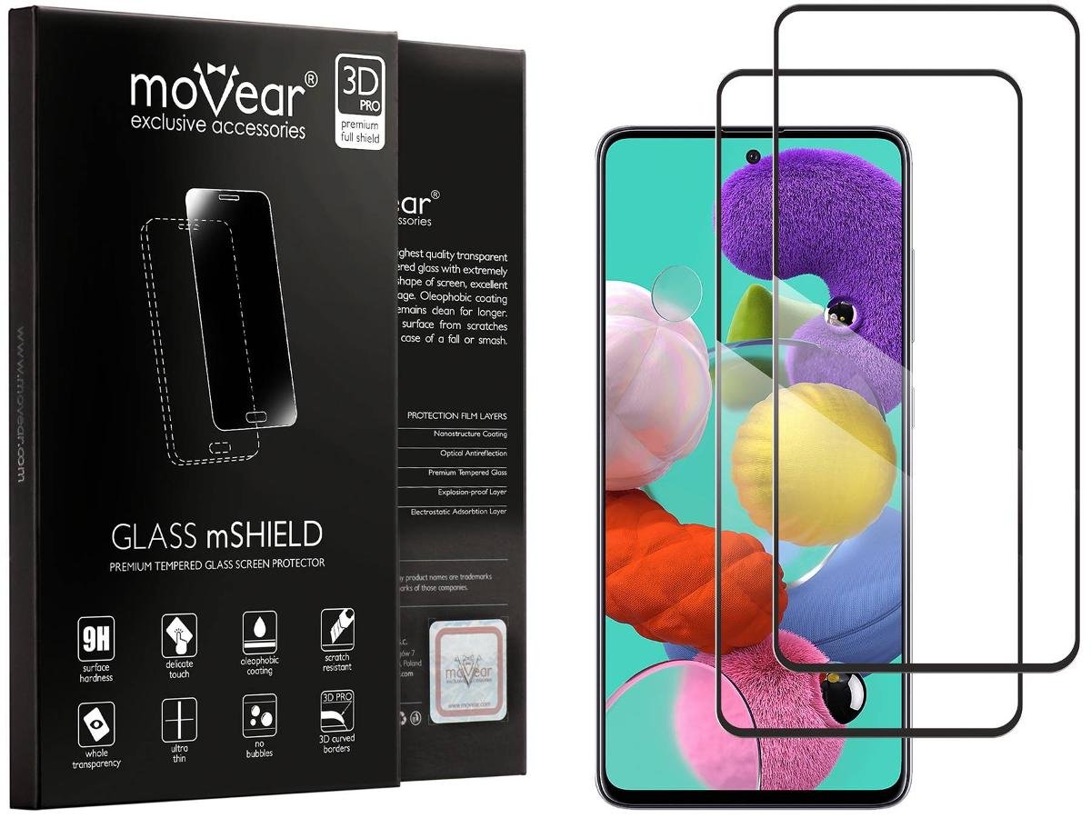 Samsung 2x moVear | Szkło Hartowane 3D Pro na A51