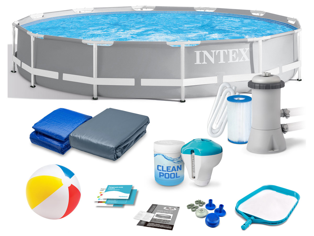 Basen ogrodowy, stelażowy, Intex, 16w1, 366x76 cm