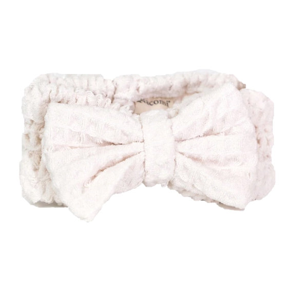 Nacomi Opaska na włosy z mikrofibry White 1 szt