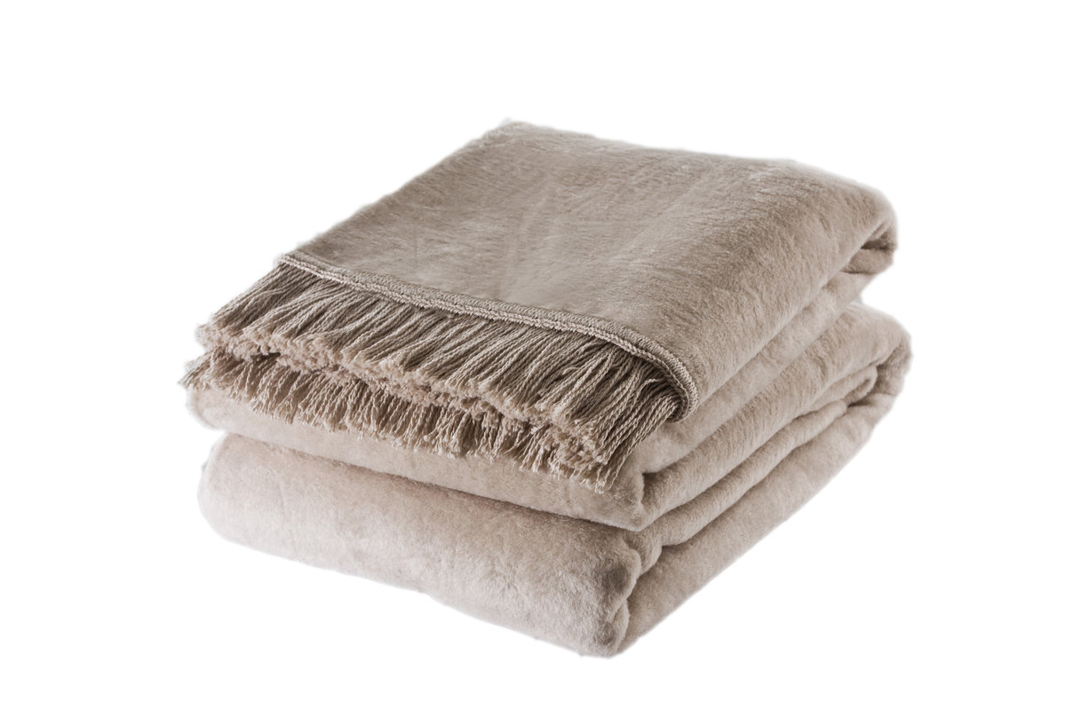 Koc Mocadesign 150x200 kolor jasny beż