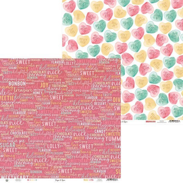 Papier ozdobny, 30x30 cm, Sugar&Spice - 06