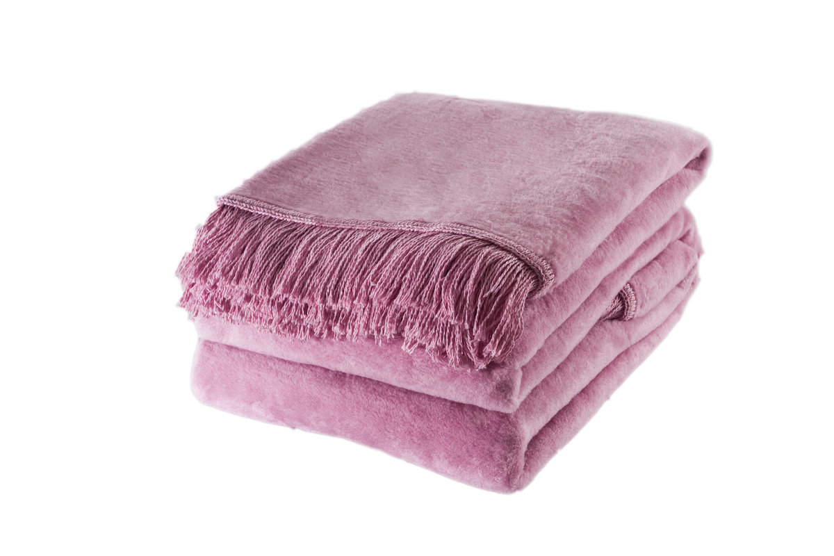 Koc Mocadesign 150x200 kolor lila róż