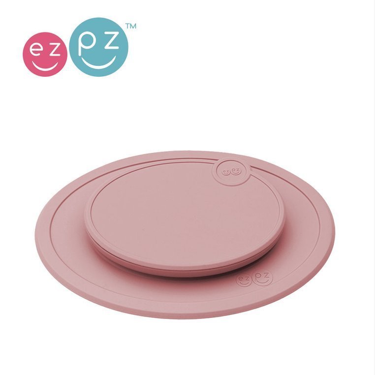 EZPZ Silikonowa pokrywka do małego talerzyka Mini Mat pastelowy róż