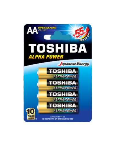 Toshiba Bateria Alpha Power AA R6 4szt