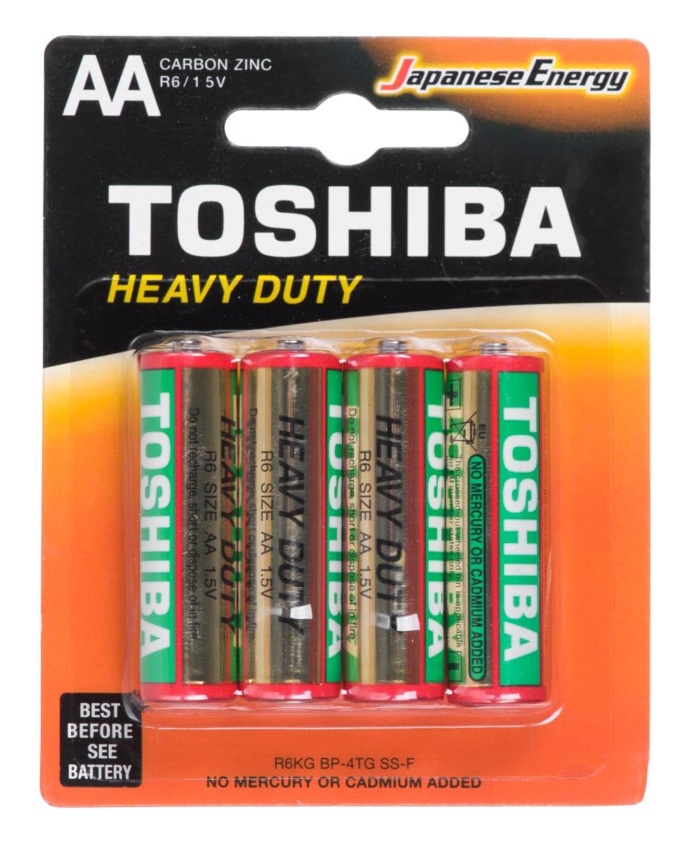 Toshiba Baterie cynkowo-węglowe R6KG BP-4TG SS-F R6KG BP-4TG SS-F