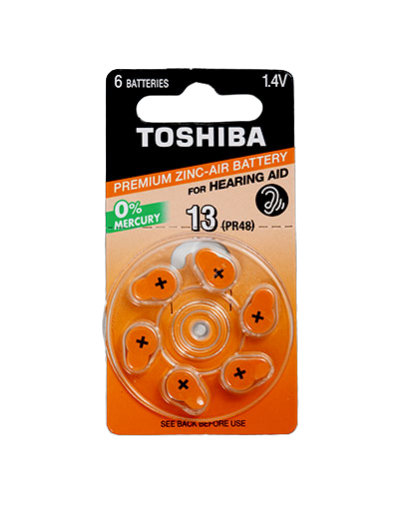 Toshiba Bateria do aparatów słuchowych PR48 310mAh 6szt 275688