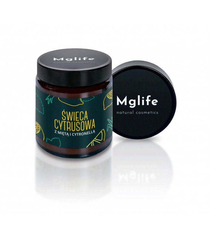 Mglife Świeca cytrusowa z miętą i cytronellą 120 ml