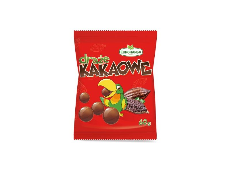 DRAŻE KAKAOWE 60g EUROHANSA