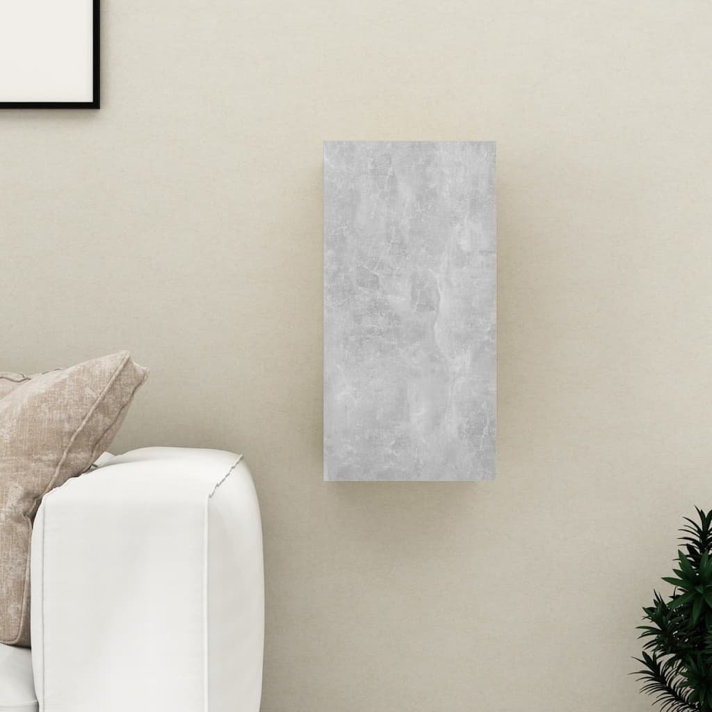 VidaXL Lumarko Szafka telewizyjna, szarość betonu, 30,5x30x60 cm, płyta