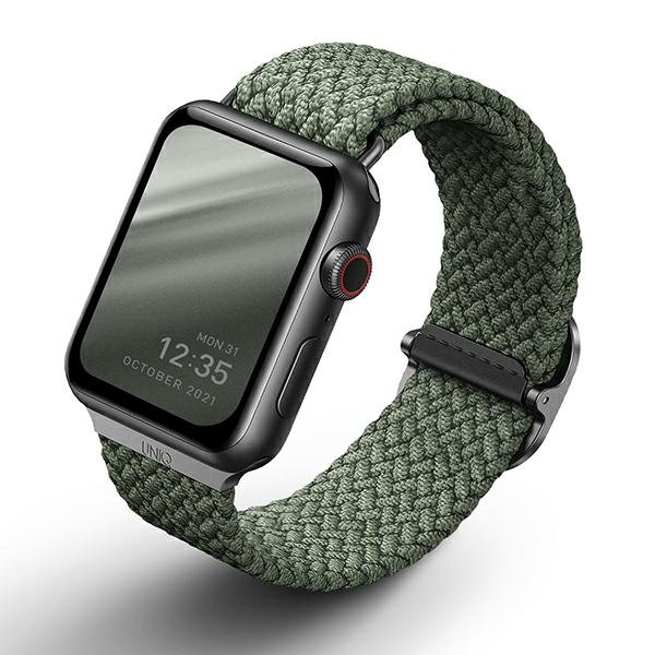 Apple Uniq UNIQ pasek Aspen Watch 44/42mm Braided zielony/cypress green UNIQ413CYPGRN