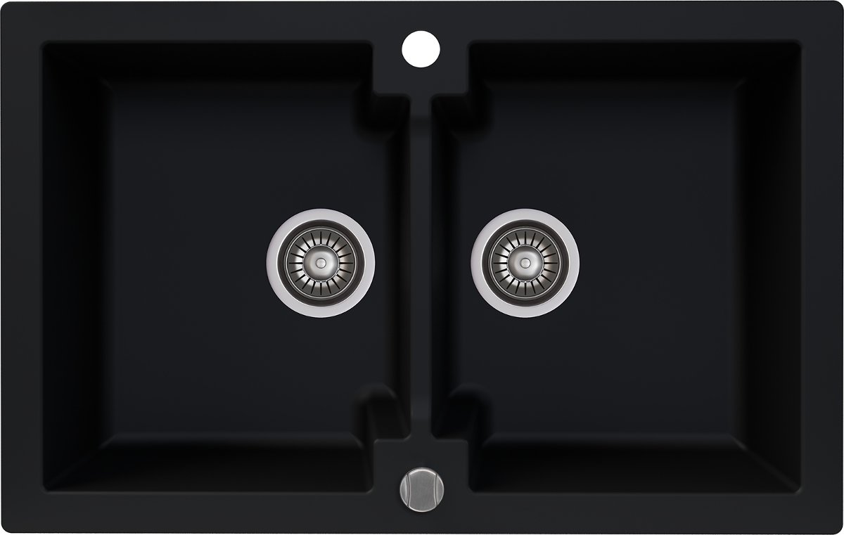 Kernau Zlewozmywak granitowy KGSA 80 2B Deep Black