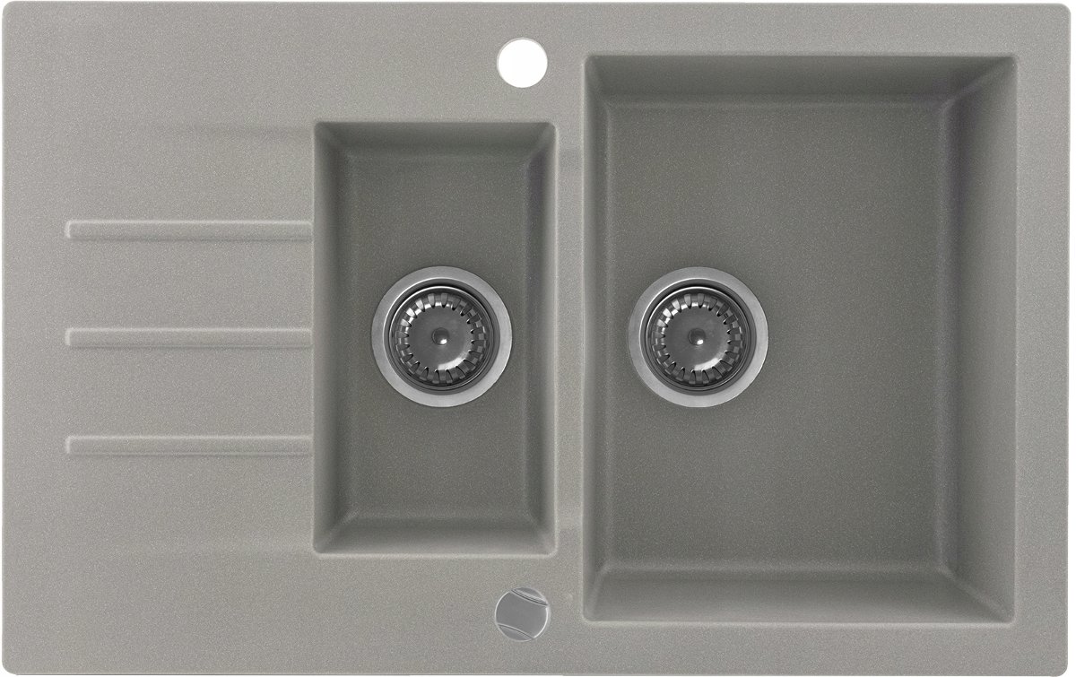 Kernau Zlewozmywak granitowy KGS A 6079 1,5B1D Grey Metallic
