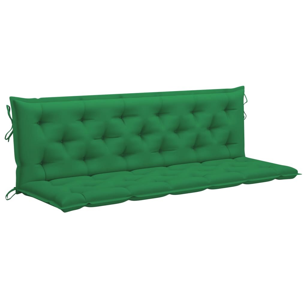 vidaXL Poduszka na huśtawkę zielona 180 cm tkanina 315033