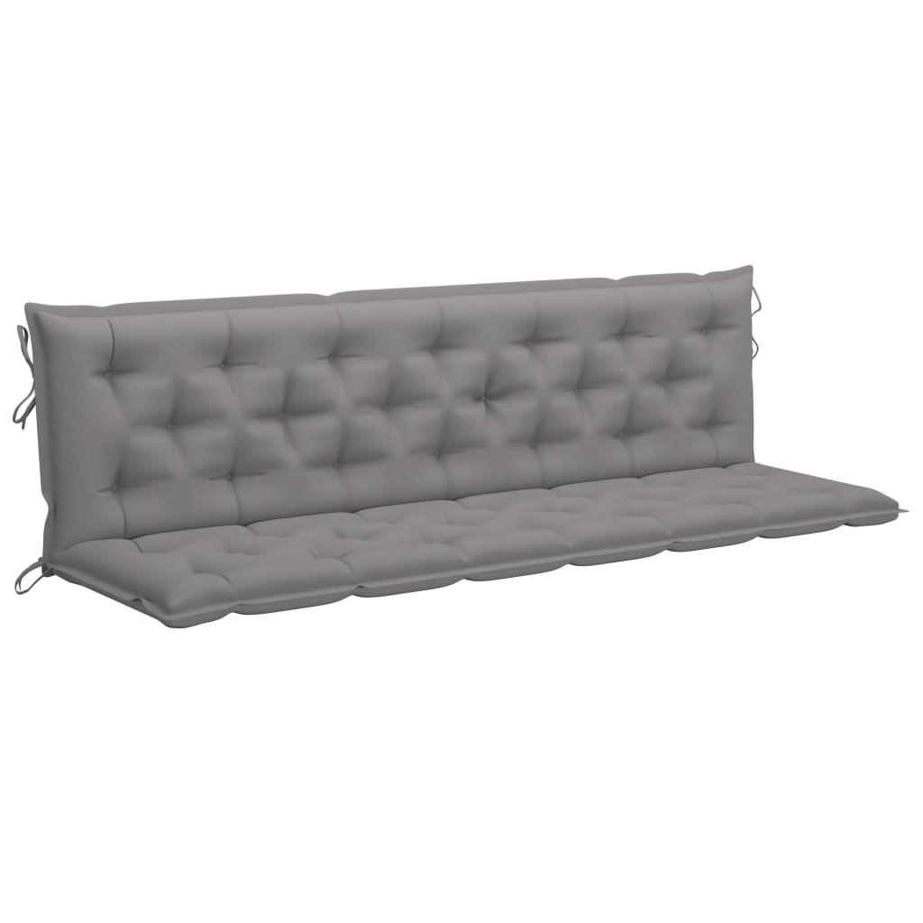 vidaXL Poduszka na huśtawkę szara 200 cm tkanina 315041
