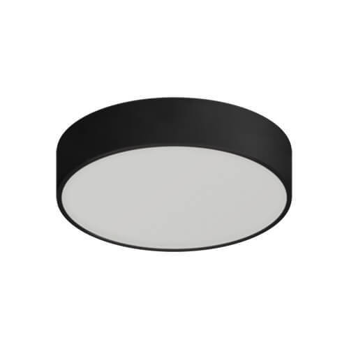 Ideus LAMPA sufitowa TOTEM LED C 03926 okrągła OPRAWA plafon LED 16W 4000K metalowy czarny 03926