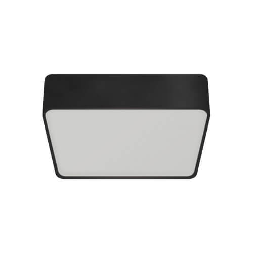 Ideus LAMPA sufitowa TOTEM LED D 03929 kwadratowa OPRAWA metalowa LED 16W 4000K plafon czarny 03929