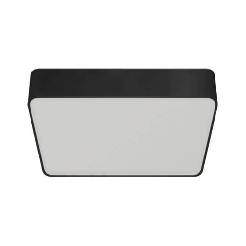 Ideus Plafon LAMPA sufitowa TOTEM LED D 03930 metalowa OPRAWA kwadratowa LED 24W 4000K minimalistyczna czarna 03930