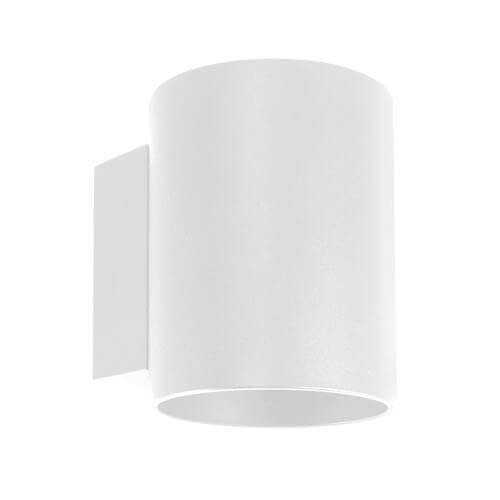 Ideus Kinkiet LAMPA ścienna SONIA 03958 okrągła OPRAWA metalowa tuba loft biała 03958