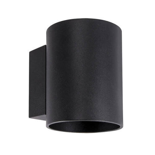 Ideus Ścienna LAMPA loft SONIA 03959 metalowa OPRAWA okrągły kinkiet tuba czarna 03959