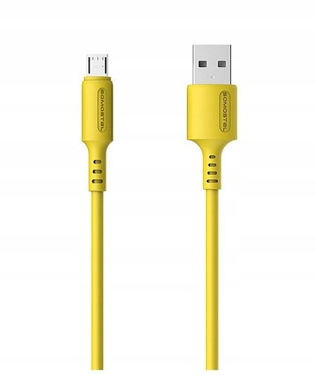 Kabel USB Somostel microUSB SMS-BP06 Żółty  od 89 zł!