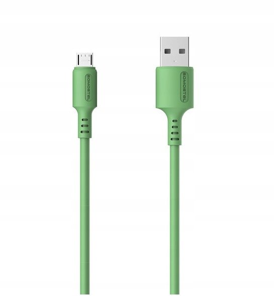 SOMOSTEL SOMOSTEL KABEL USB MICRO 3A SOMOSTEL ZIELONY 3100MAH QUICK CHARGER 1.2M POWERLINE SMS-BP06 MACARON SMS-BP06 ZIELONY SMS-BP06 Zielony micro