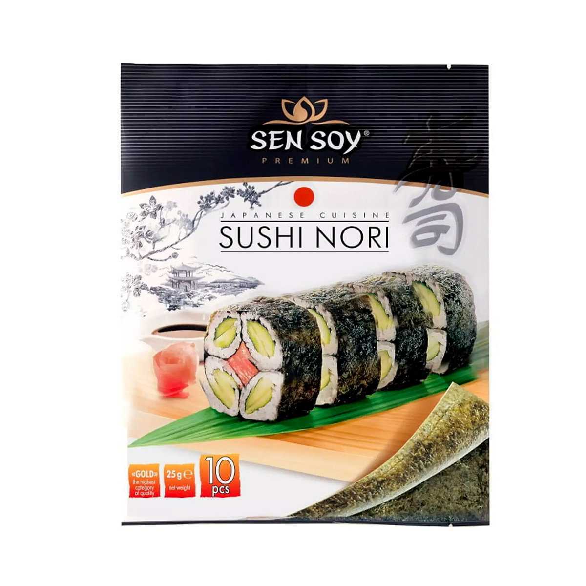 SEN SOY Algi Sushi Nori Gold 10 szt. - Sen Soy 2590-uniw