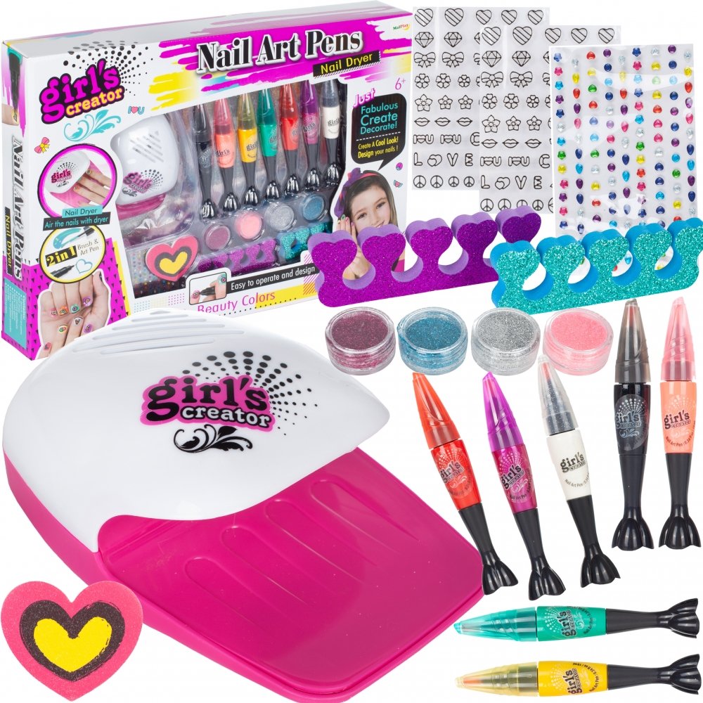 MalPlay, Zestaw Pisaków do Ozdabiania i Stylizacji Paznokci