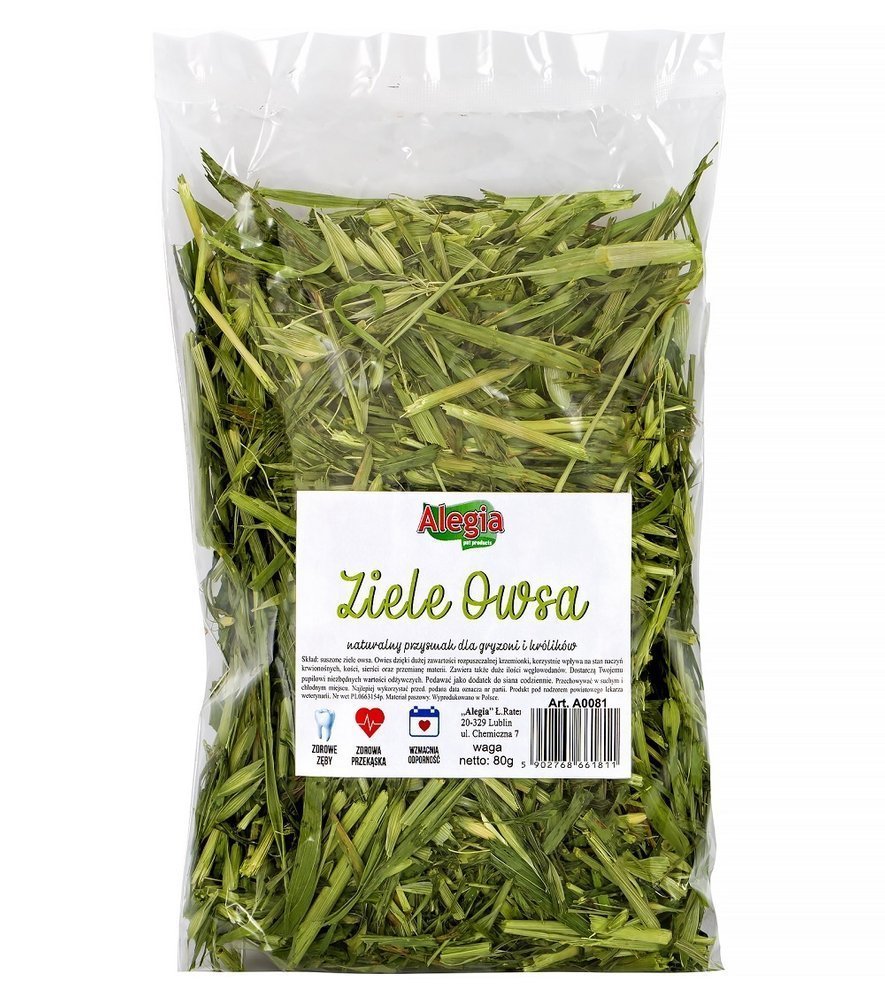 Alegia Ziele Owsa 80g przysmak dla gryzoni i królików