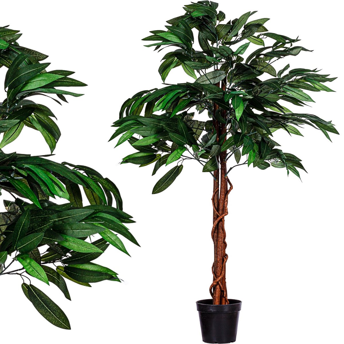 Sztuczne Drzewo Mango 120 Cm Kwiaty Drzewko