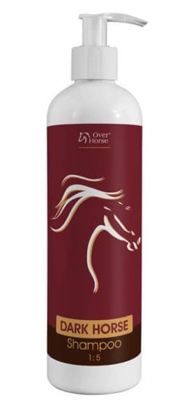 OVER HORSE DARK HORSE Shampoo 400ml intensyfikujący kolor szampon dla koni o czarnej i ciemnej sierści