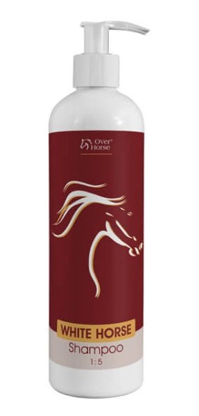 OVER HORSE WHITE HORSE Shampoo 400ml Szampon przeznaczony dla koni o jasnym umaszczeniu